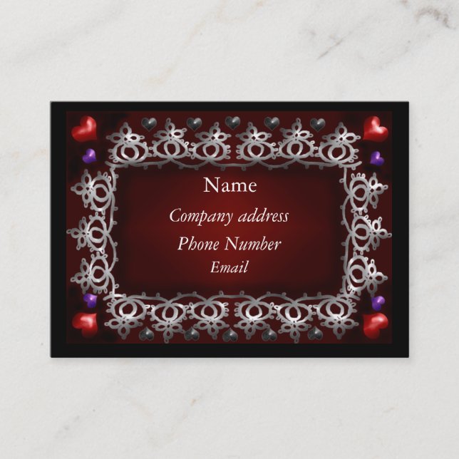Carte De Visite amour de valentine (Devant)