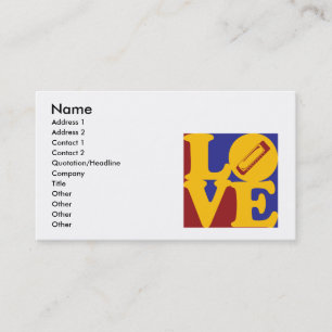 Carte De Visite Amour d'harmonica