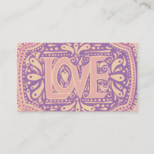 Carte De Visite Amour doux
