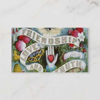 Carte De Visite amour et vérité d'amitié