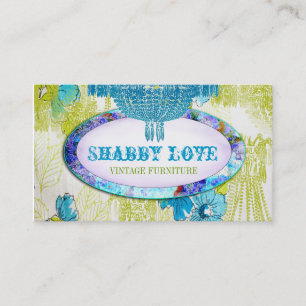 Carte De Visite Amour minable d'Aqua bleu de chaux de