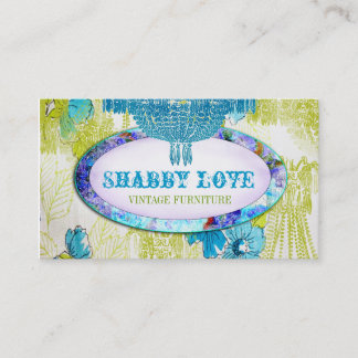 Carte De Visite Amour minable d'Aqua bleu de chaux de