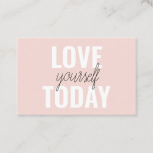 Carte De Visite Amour Positif Vous-Même Aujourd'Hui Citation Paste