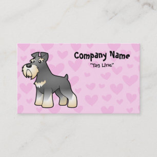 Carte De Visite Amour Schnauzer géant/standard/miniature