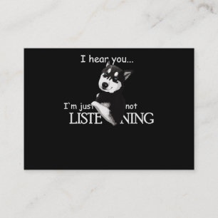 Carte De Visite Amoureux de les chiens sibériens Husky Dog Husky