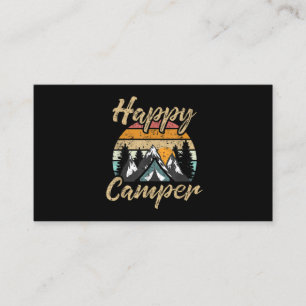 Carte De Visite Amusant Camping Randonnée Lover Présente Happy Cam