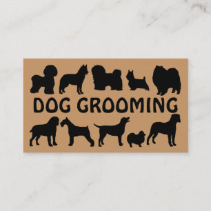 Carte de visite amusant du chien Groomer
