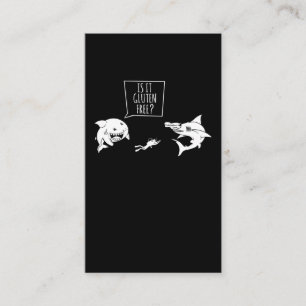 Carte De Visite Amusant Humour de requin Plongeur Plaisanterie