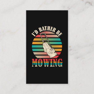 Carte De Visite Amusant Janitor Pelouse Mailler Landscaper