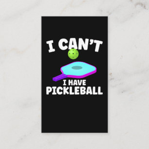 Carte De Visite Amusant Pickleball entraînement Plaisanterie Pick