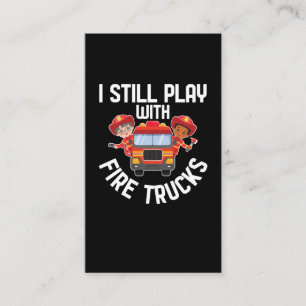 Carte De Visite Amusant pompier Hommes avec pompier