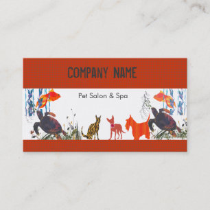 Carte De Visite Amusants Beaux Animaux Animaux Animaux