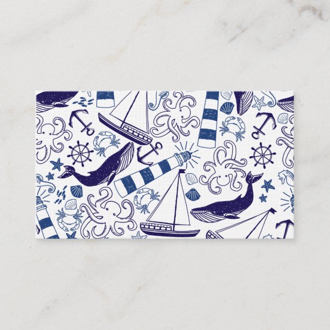 Carte De Visite Amusement en mer (Devant)
