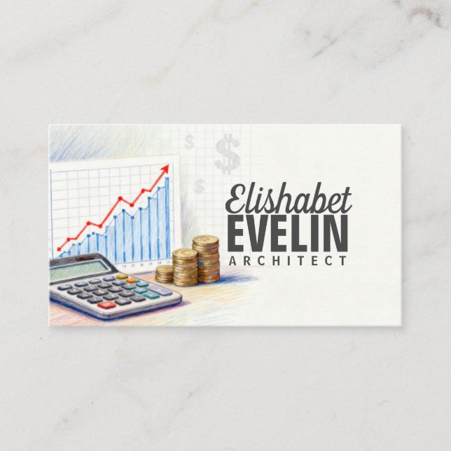 Carte De Visite Analyse financière pour la croissance des entrepri (Devant)