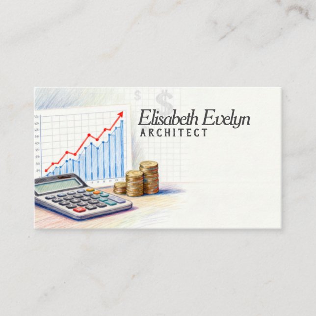 Carte De Visite Analyse financière pour la croissance des entrepri (Devant)