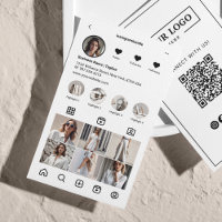 Analyse Instagram Pour Connecter Le Code QR Noir B