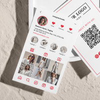 Analyse Instagram Pour Connecter le code QR Rouge