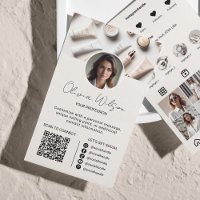Analyse Instagram Pour Connecter QR Code Beige