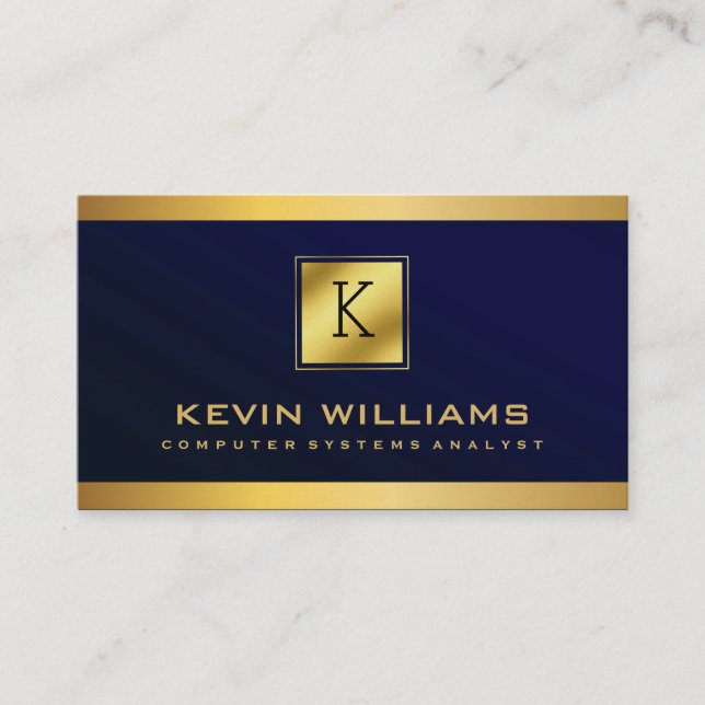 Carte De Visite Analyseur professionnel de système informatique Ro (Devant)