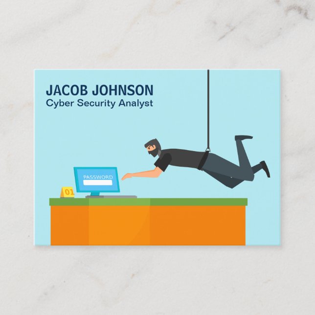 Carte De Visite Analyste de cybersécurité moderne (Devant)