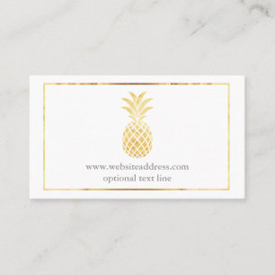 Carte De Visite Ananas à garniture