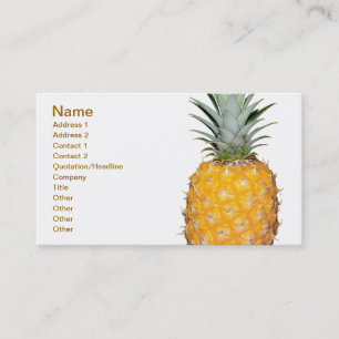 Carte De Visite Ananas tropical