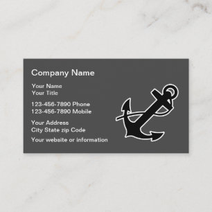 Carte De Visite Ancre de bateau nautique