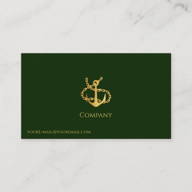Carte de visite Ancre Gold (Devant)