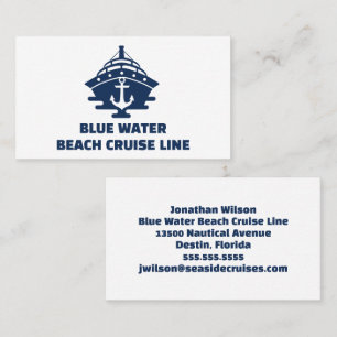 Carte De Visite Ancre nautique personnalisée capitaine de bateau m