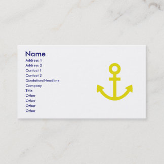 Carte De Visite Ancres Aweigh