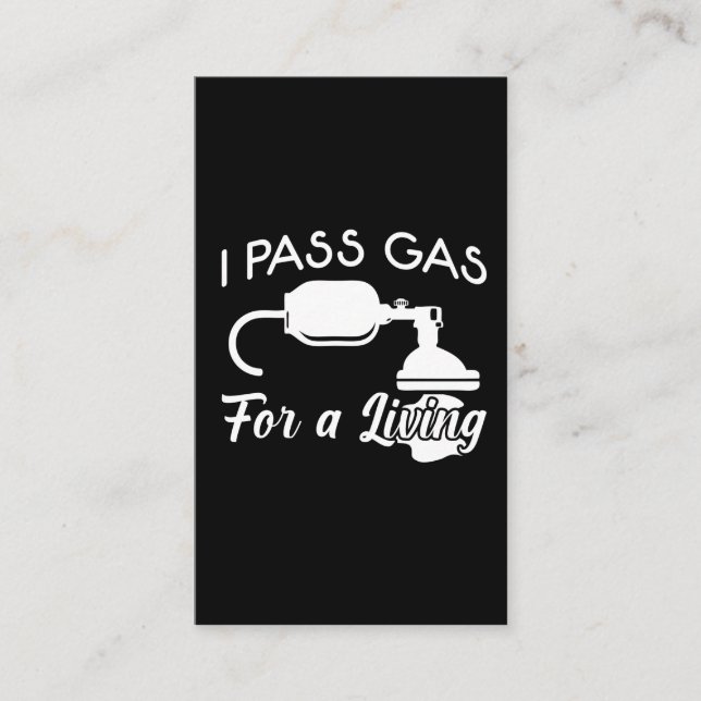 Carte De Visite Anesthésiste Anesthésie Infirmière Anesthésiste Ga (Devant)