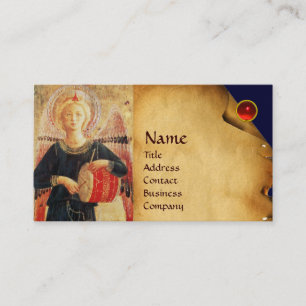 CARTE DE VISITE ANGE MUSICAL JOUER À LA DROME