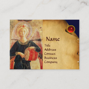 CARTE DE VISITE ANGE MUSICAL JOUER À LA DROME