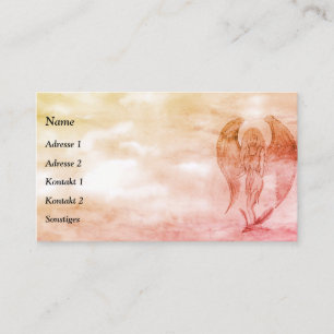 Carte De Visite Angel , Crayon Art in Marmor Design
