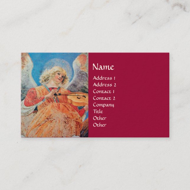 CARTE DE VISITE ANGEL DE NOËL (Devant)