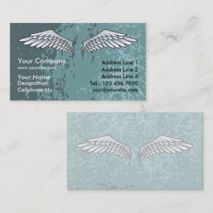Carte De Visite Angel Wings bleu boueux
