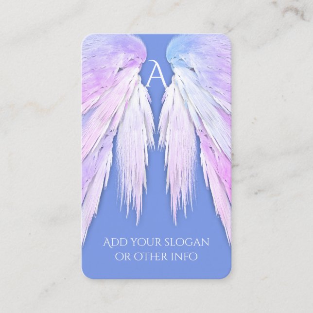 Carte De Visite ANGEL WINGS Dreamy Soft Blue Beauté (Devant)