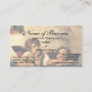 Carte De Visite Anges de la Madone Sixtine par Raphaël Raffaello