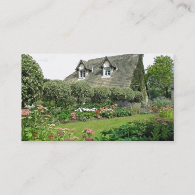 Carte De Visite Anglais Cottage Garden (Devant)