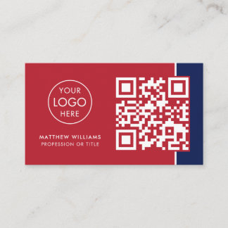 Carte De Visite Anglais Tutor Professional QR Code Logo Moderne