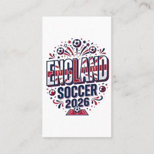 Carte De Visite Angleterre Football 2026 Football Gras Pays Typogr