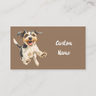 Carte De Visite Animal animal animal chien joyeux
