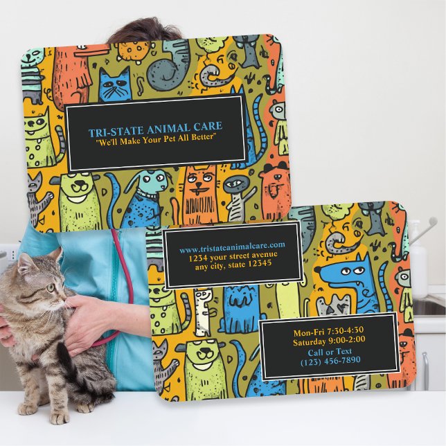 Carte De Visite Animal Care / Veterinarian (Créateur téléchargé)