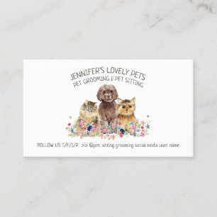Carte De Visite Animal de compagnie Chien Chat Tout en Un