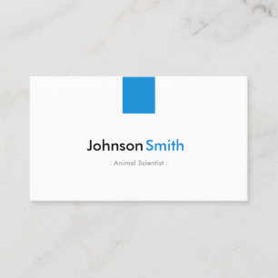 Carte De Visite Animal Scientifique - Simple Aqua Blue