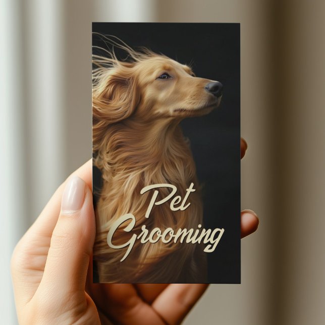 Carte De Visite Animaux de compagnie Salon Boutique Afgan Hound Po (Perfect for business)
