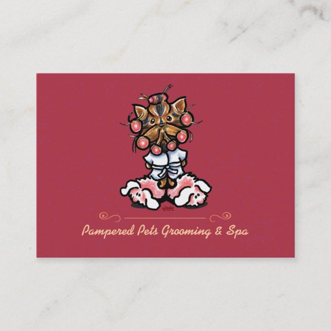 Carte De Visite Animaux de compagnie Spa Chien Groomer Entreprise  (Devant)