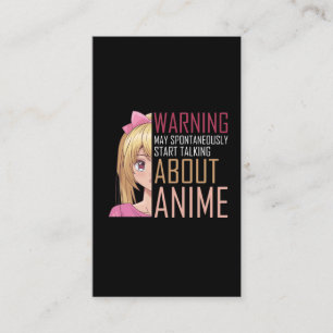 Carte De Visite Anime amoureuse de la petite fille Ado du fan de M
