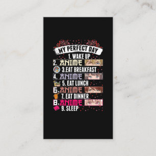 Carte De Visite Anime Perfect Day Otaku Girl Japonaise Manga japon