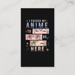 Carte De Visite Anime regarder la fille Japonaise Anime Lover